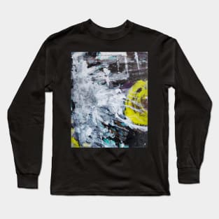 White and yellow abstract painting Long Sleeve T-Shirt